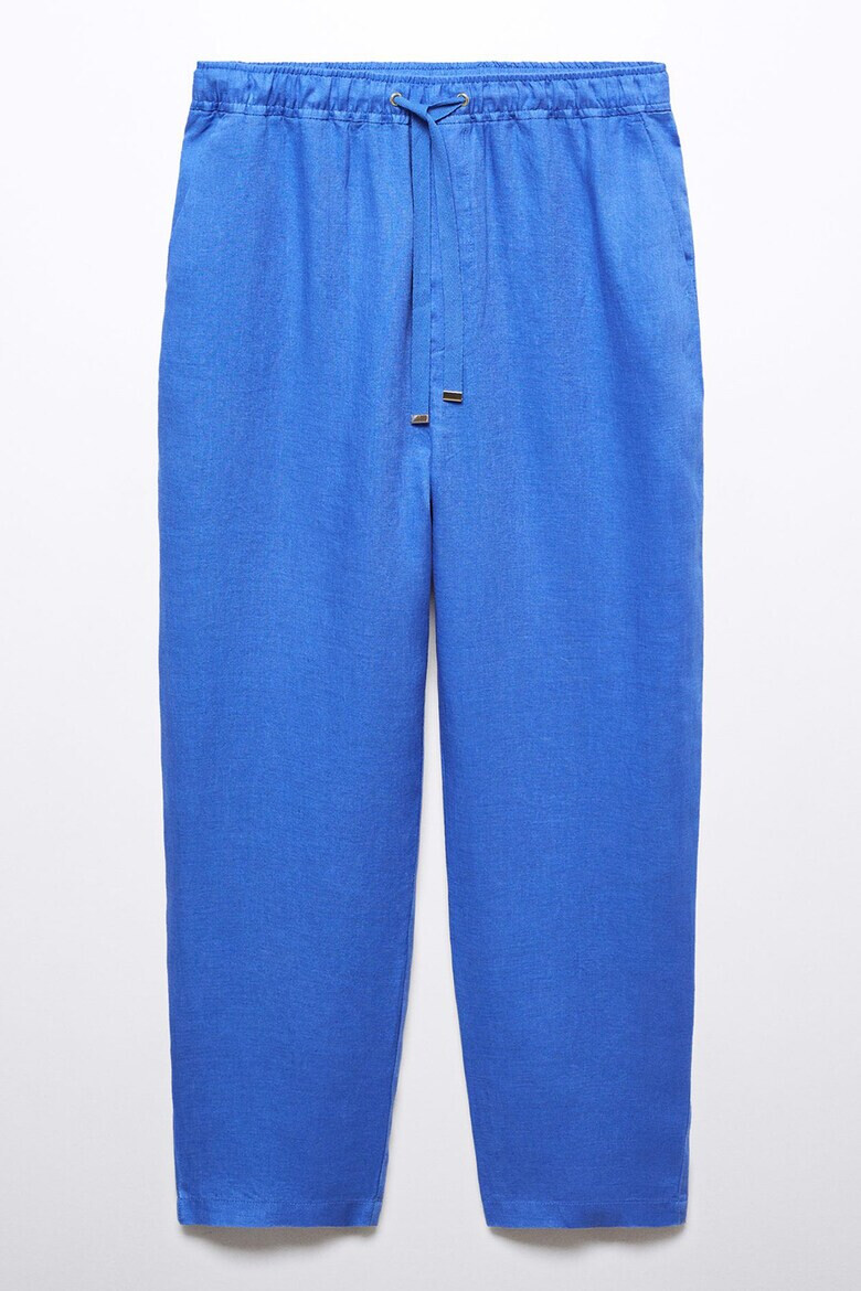 Mango Pantaloni crop de in cu snur - Pled.ro