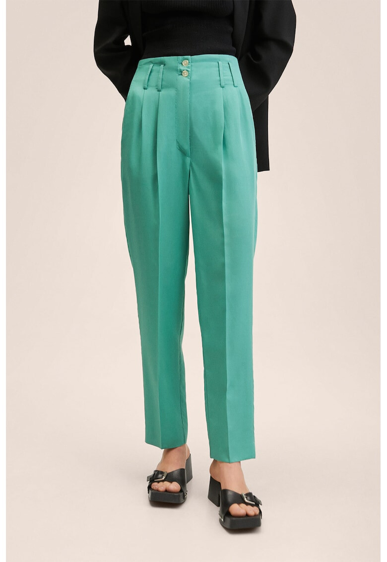 Mango Pantaloni crop de lyocell Tania - Pled.ro