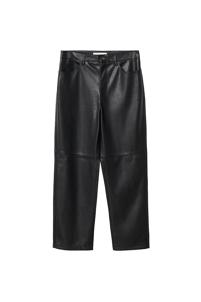 Mango Pantaloni crop de piele ecologica Lille - Pled.ro