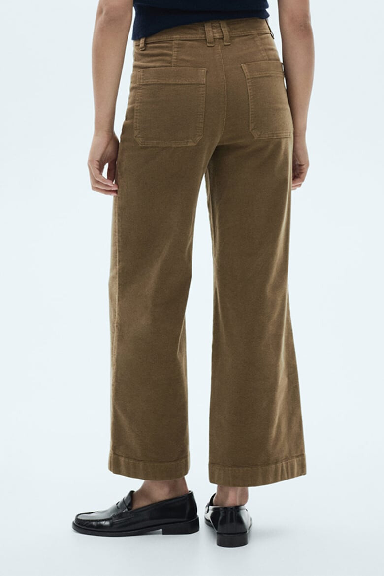 Mango Pantaloni crop evazati din reiat Catherip - Pled.ro