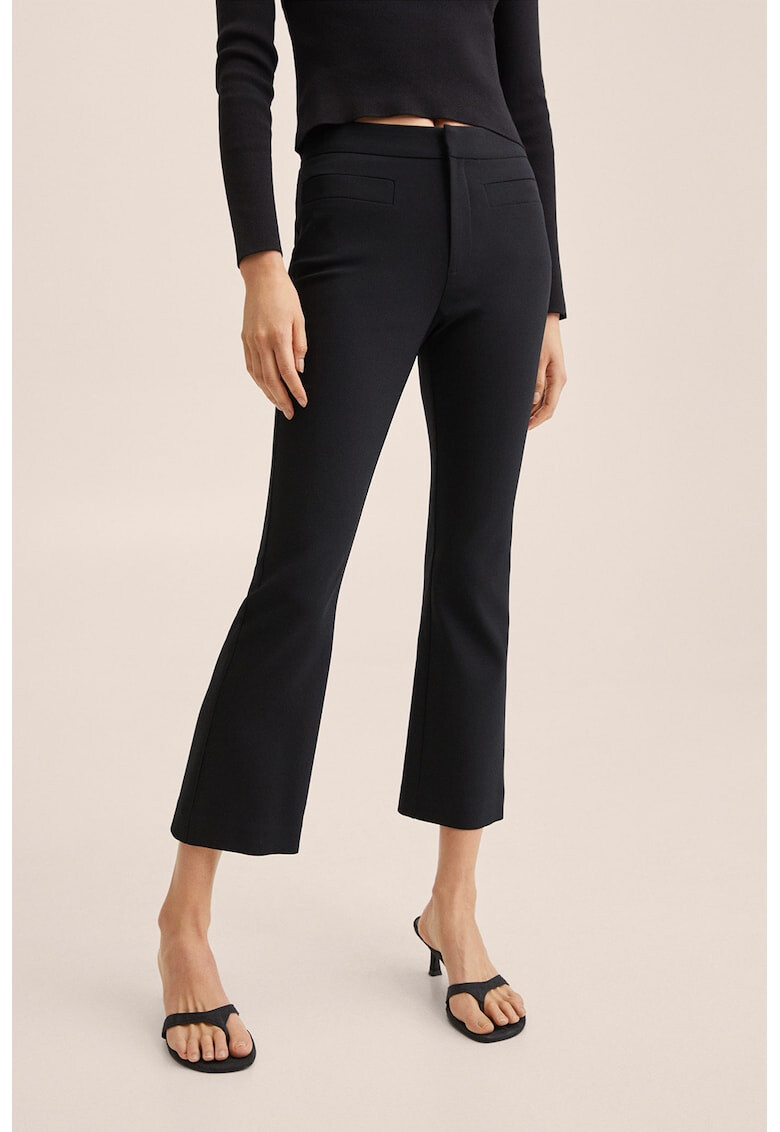 Mango Pantaloni crop evazati Trompy - Pled.ro