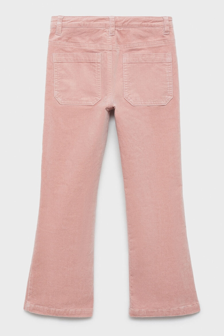 Mango Pantaloni cu croiala bootcut si aspect catifelat Velvet - Pled.ro