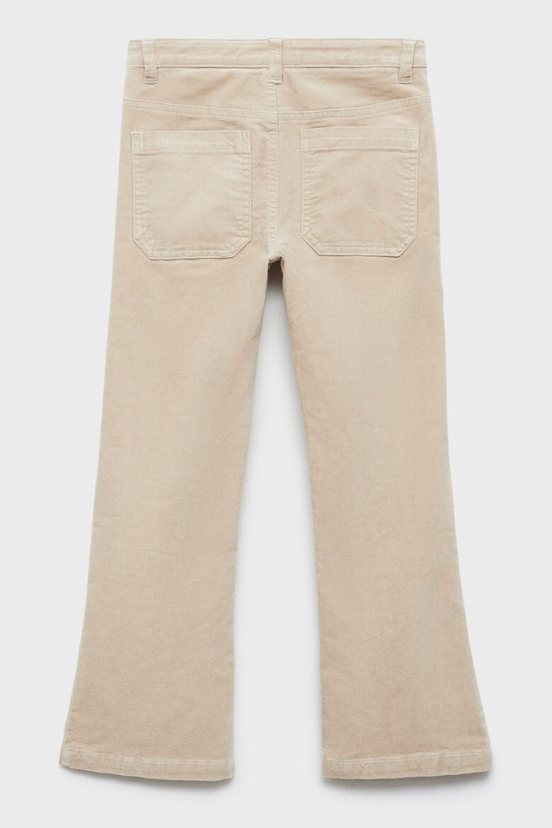 Mango Pantaloni cu croiala bootcut si aspect catifelat Velvet - Pled.ro