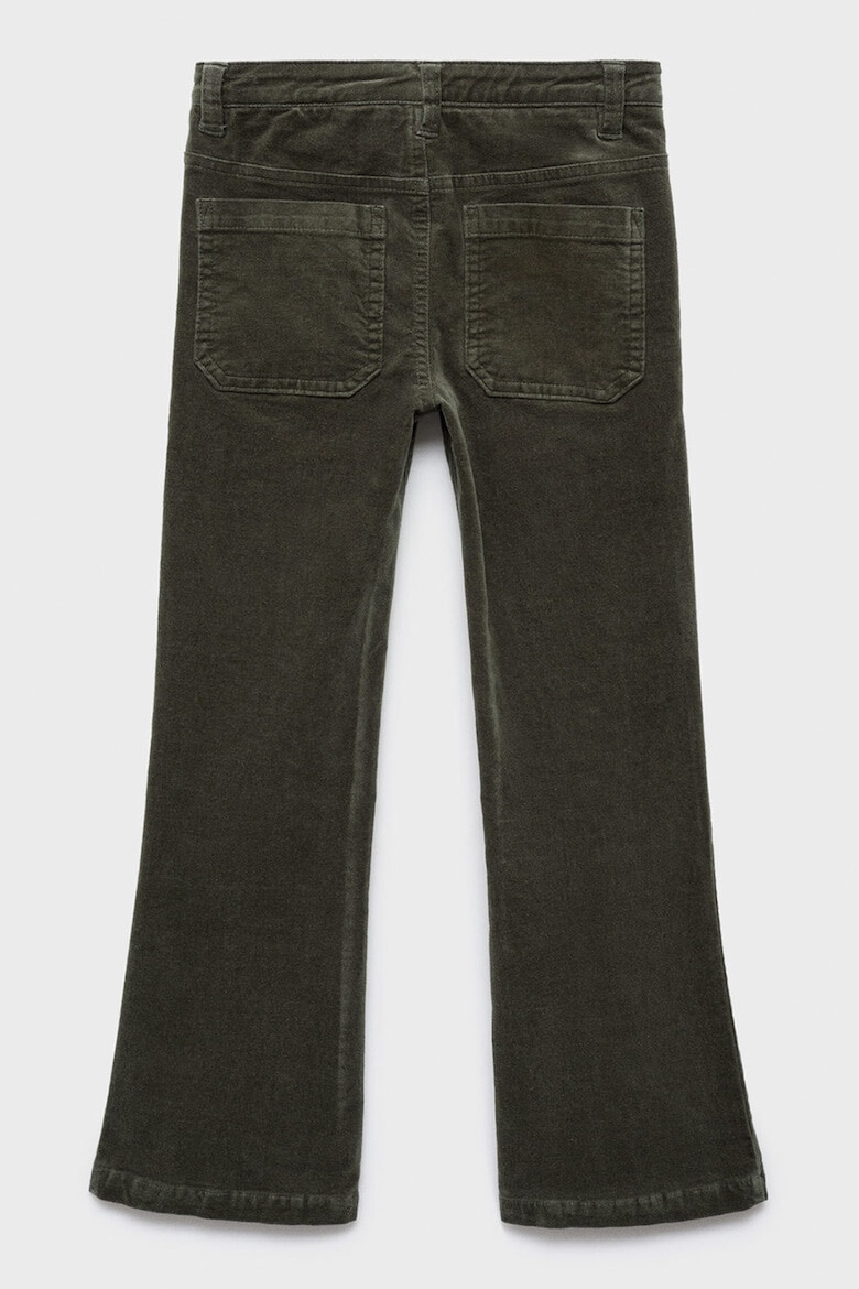 Mango Pantaloni cu croiala bootcut si aspect catifelat Velvet - Pled.ro