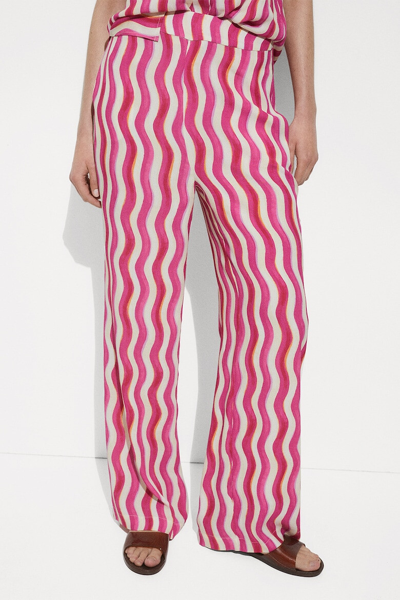 Mango Pantaloni cu imprimeu chevron Ibiza - Pled.ro