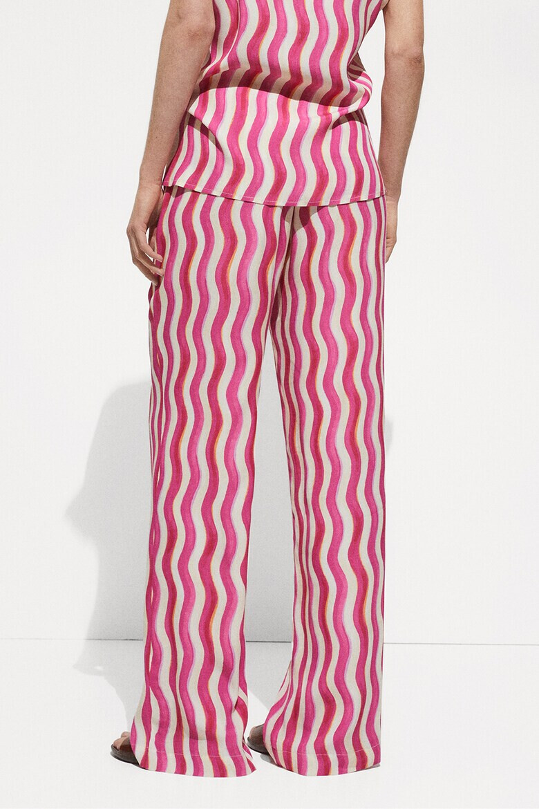 Mango Pantaloni cu imprimeu chevron Ibiza - Pled.ro