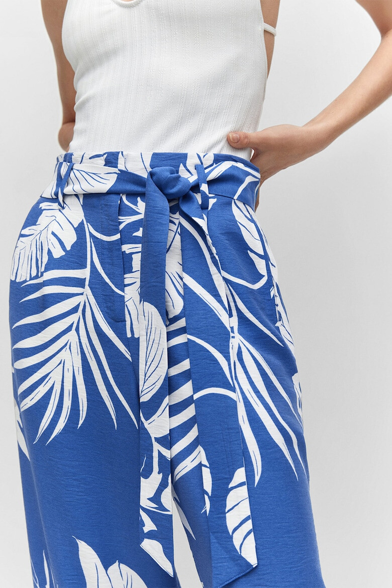 Mango Pantaloni cu imprimeu tropical Twist - Pled.ro