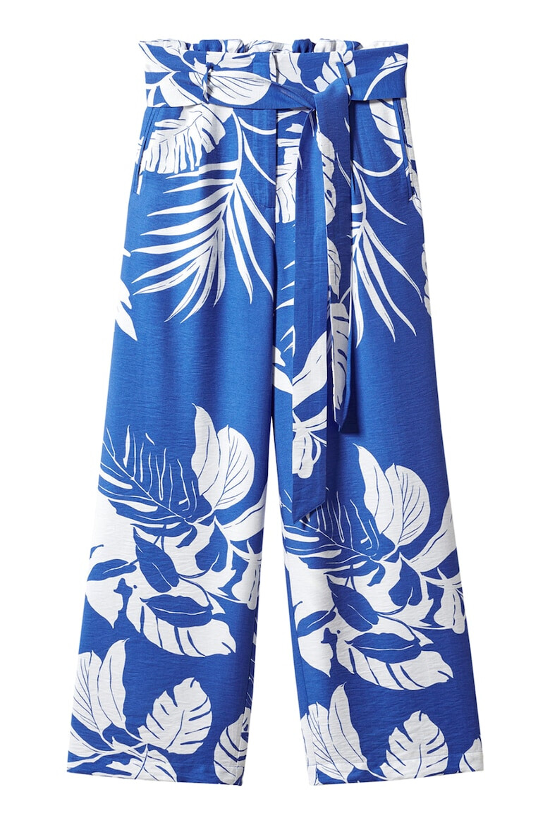 Mango Pantaloni cu imprimeu tropical Twist - Pled.ro