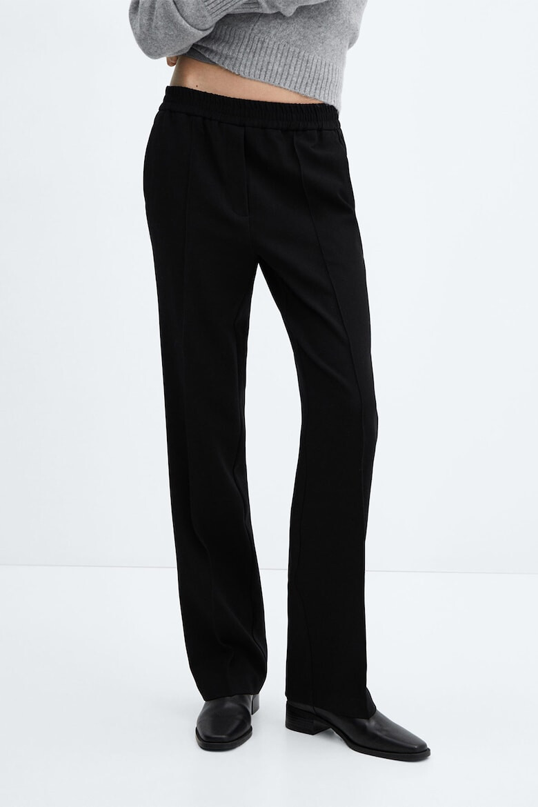 Mango Pantaloni cu talie elastica Charli - Pled.ro