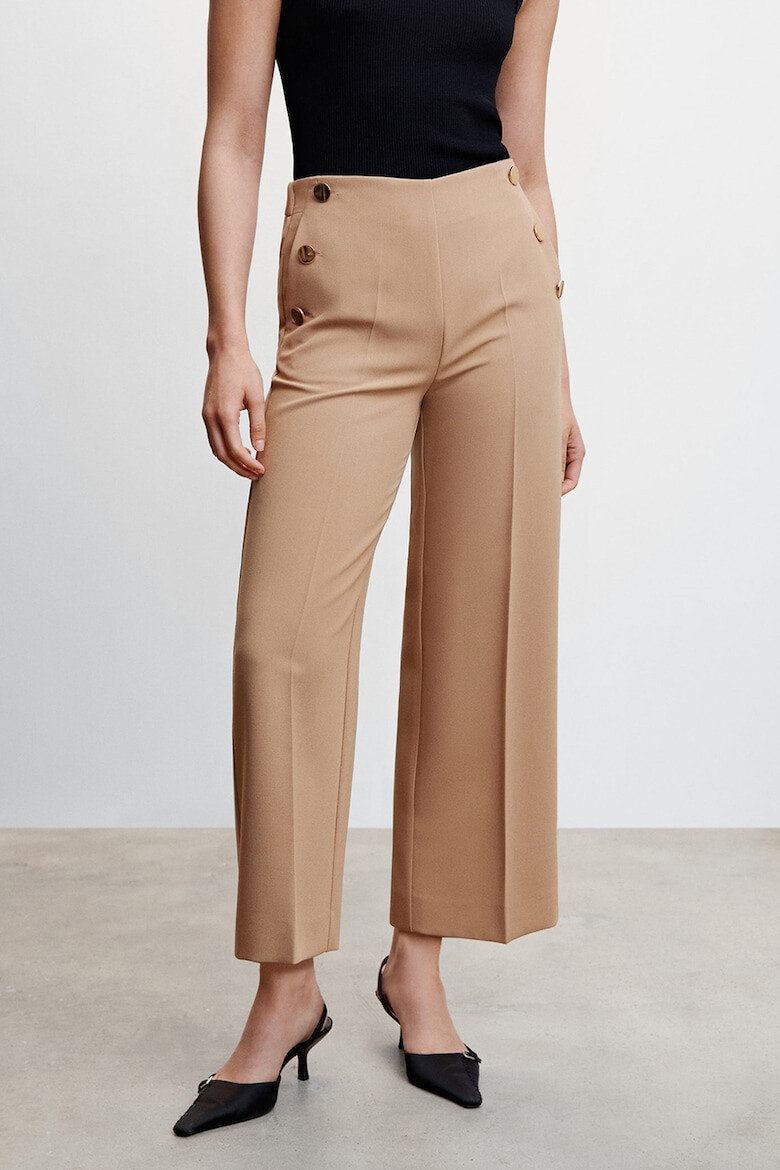 Mango Pantaloni crop cu croiala ampla Dorado - Pled.ro