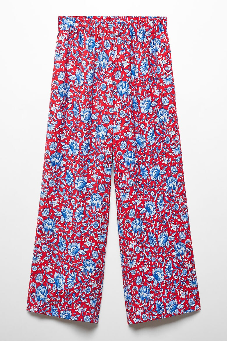 Mango Pantaloni culotte cu imprimeu floral Life - Pled.ro