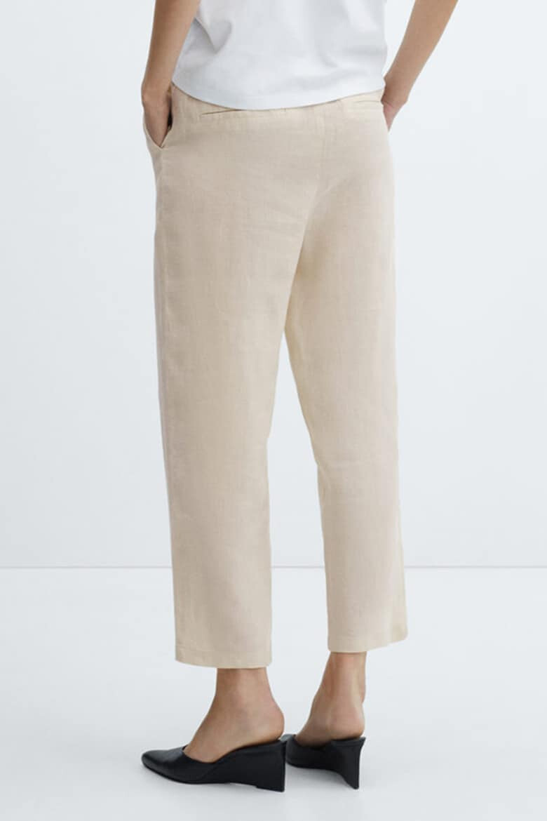 Mango Pantaloni de in cu snur in talie - Pled.ro