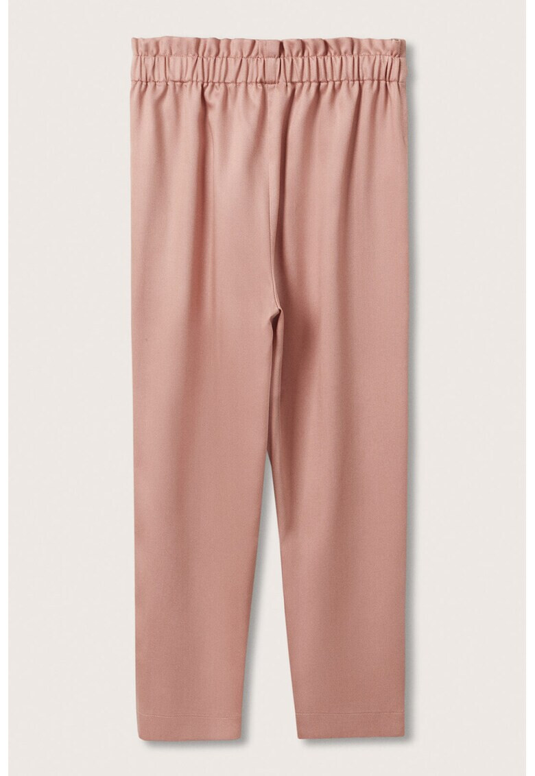 Mango Pantaloni de lyocell cu talie elastica Cadaques - Pled.ro