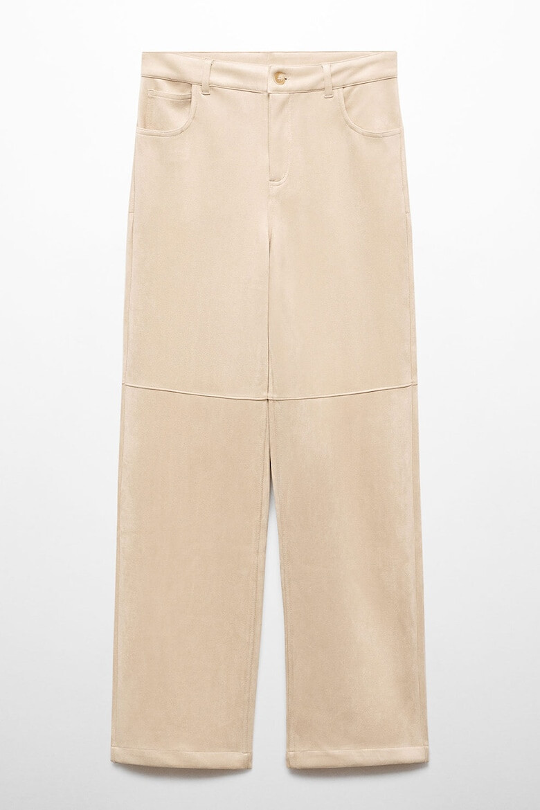 Mango Pantaloni de piele intoarsa sintetica Elina - Pled.ro