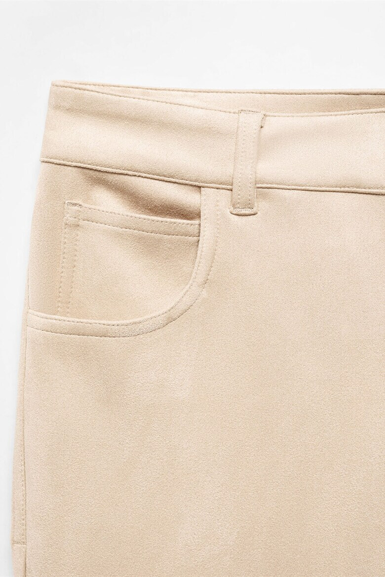 Mango Pantaloni de piele intoarsa sintetica Elina - Pled.ro