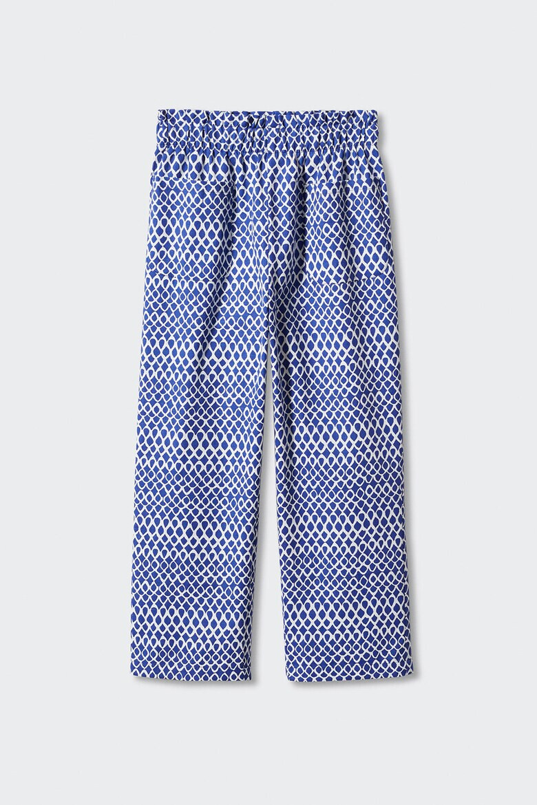 Mango Pantaloni din amestec de in cu model grafic Bari - Pled.ro