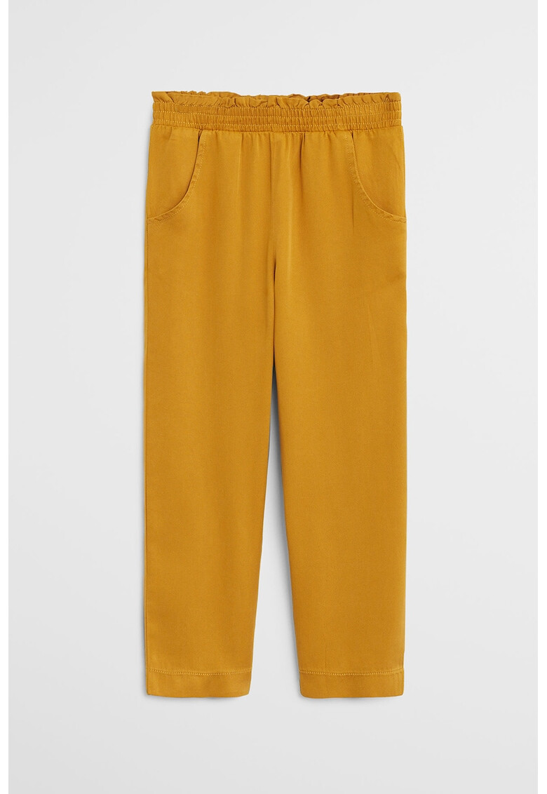 Mango Pantaloni din lyocell cu talie elastica Fruit - Pled.ro