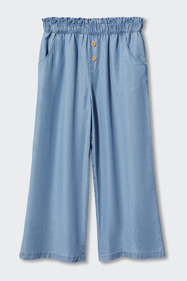 Mango Pantaloni din material chambray cu buzunare oblice Fernando - Pled.ro