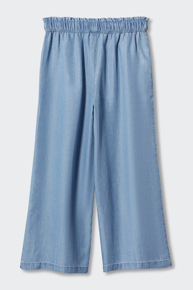 Mango Pantaloni din material chambray cu buzunare oblice Fernando - Pled.ro