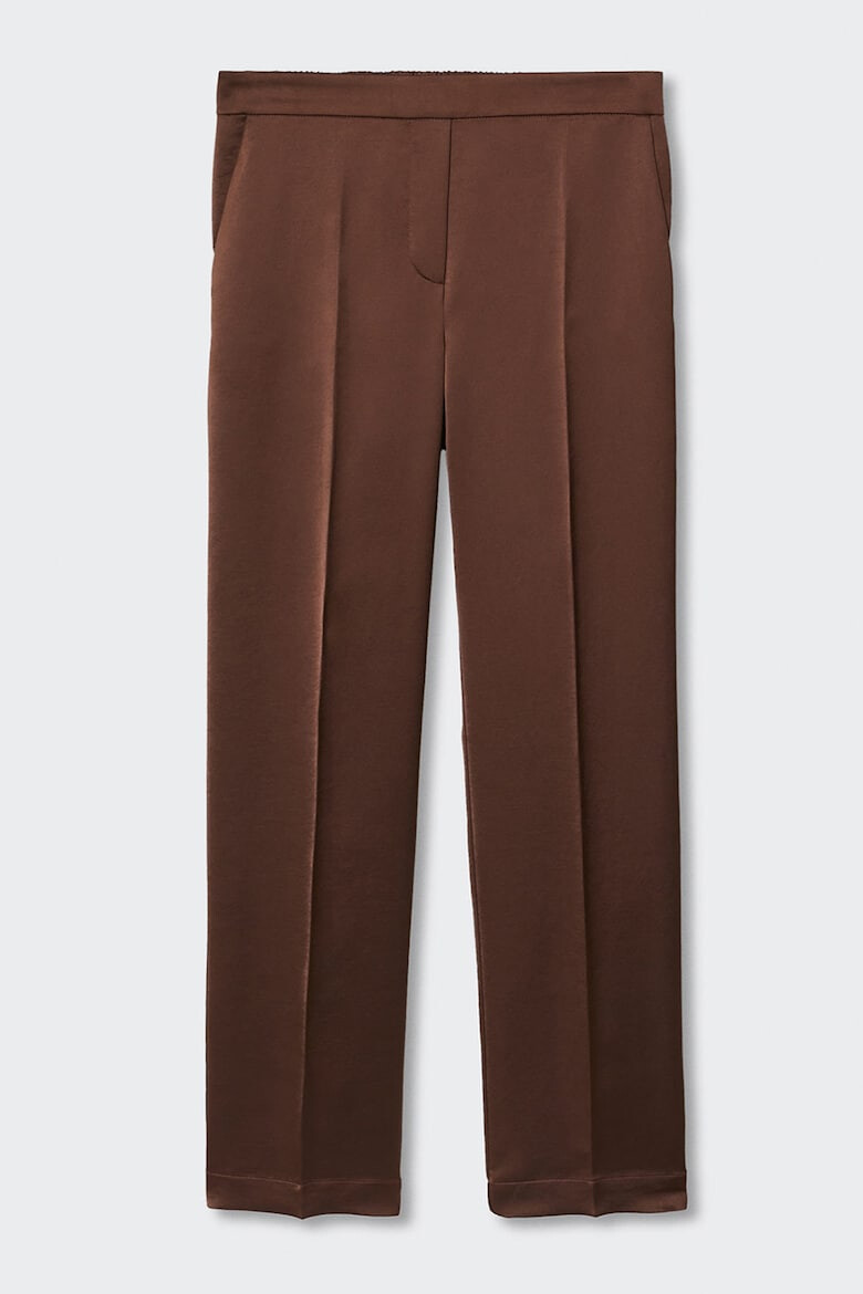 Mango Pantaloni din satin cu pensa Hana - Pled.ro