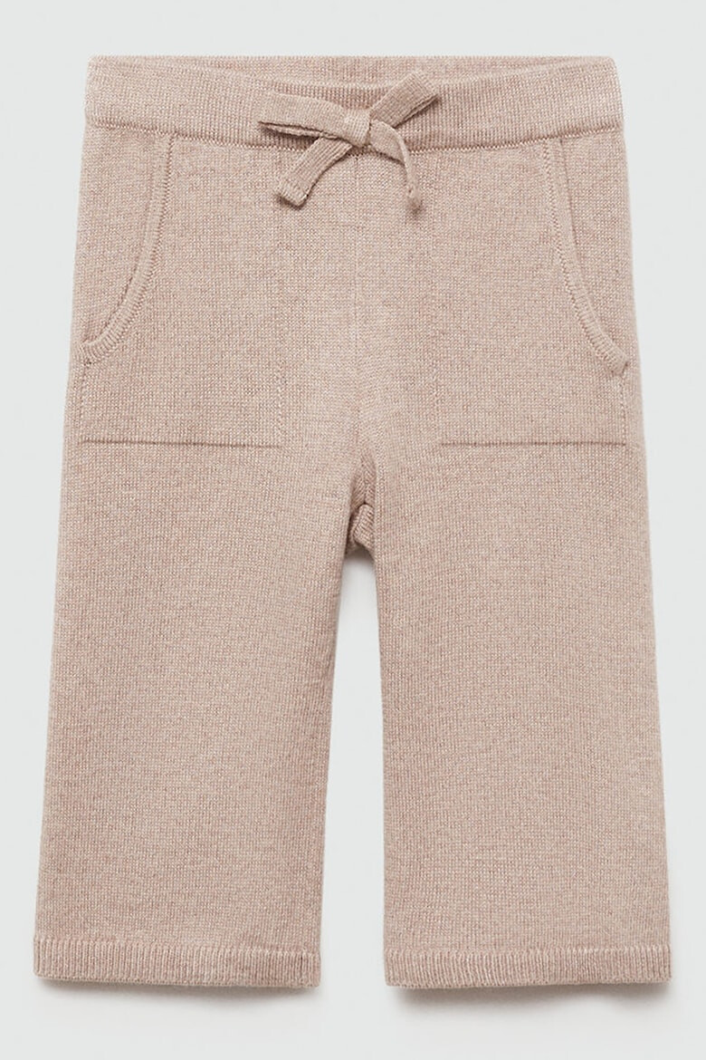 Mango Pantaloni din tricot cu snur in talie Megan - Pled.ro