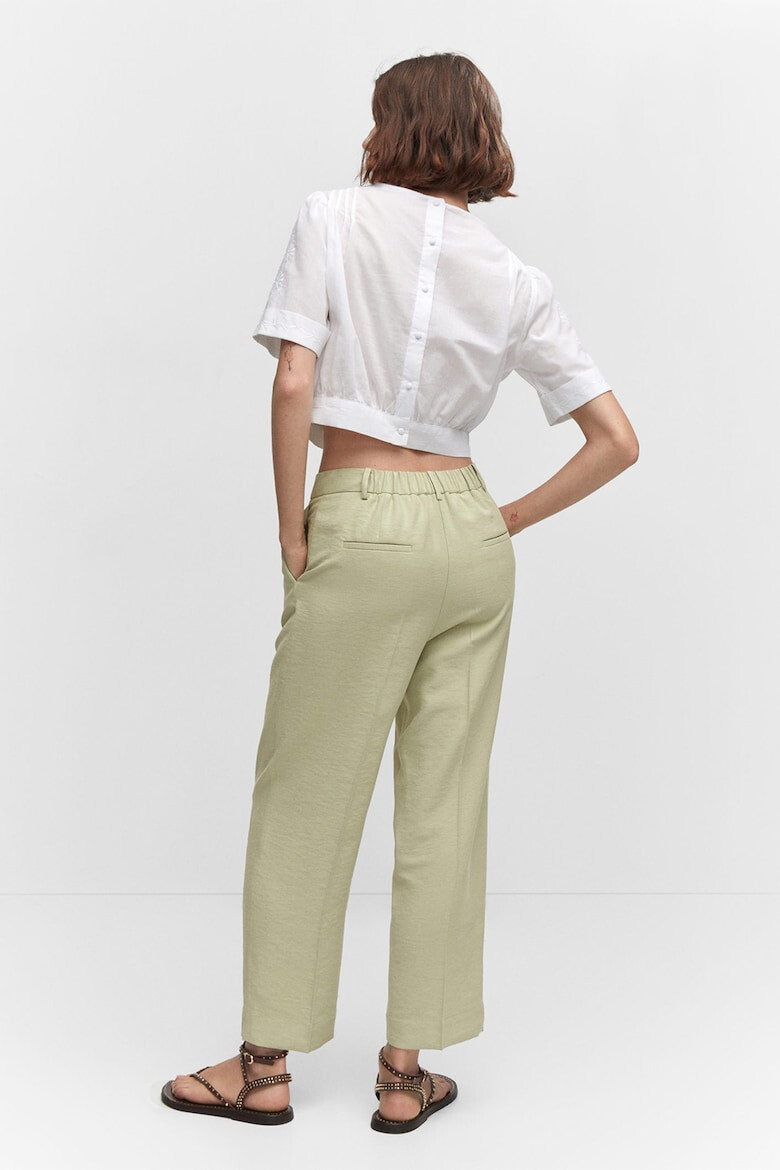 Mango Pantaloni drepti cu pensa Bruno - Pled.ro