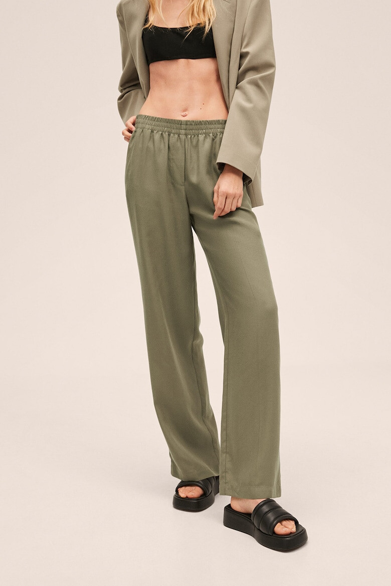 Mango Pantaloni drepti de lyocell Kimmy - Pled.ro