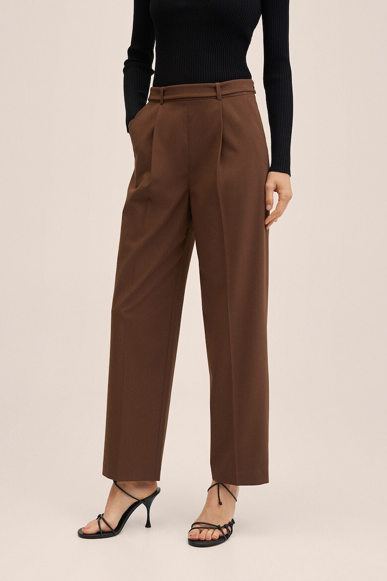 Mango Pantaloni eleganti cu croiala ampla si talie inalta - Pled.ro