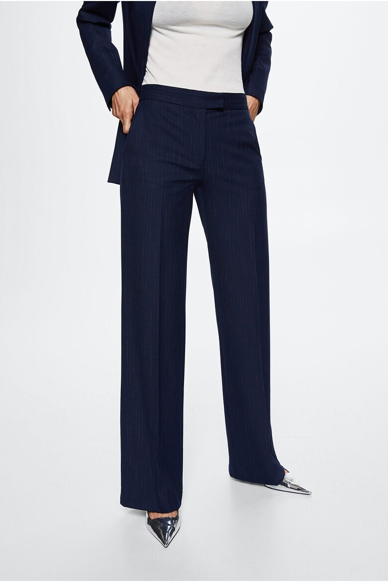 Mango Pantaloni eleganti cu model cu dungi discrete - Pled.ro