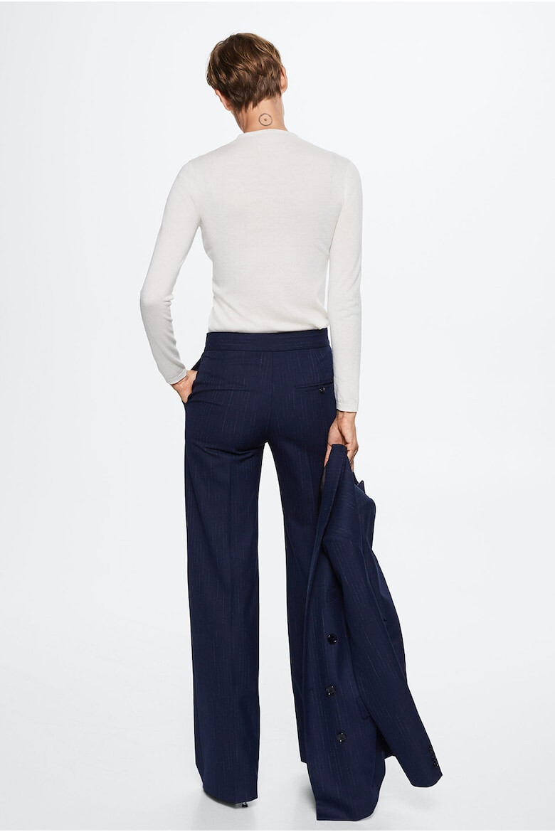 Mango Pantaloni eleganti cu model cu dungi discrete - Pled.ro