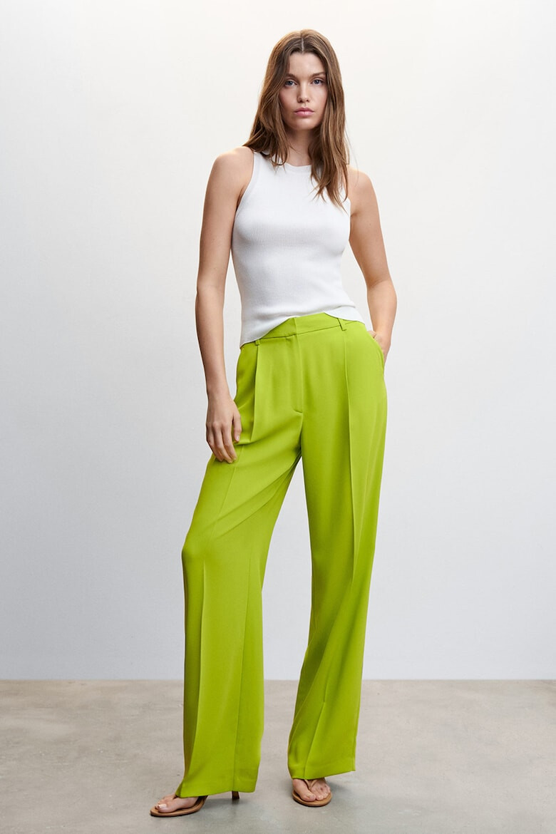 Mango Pantaloni eleganti cu talie inalta Monchl - Pled.ro