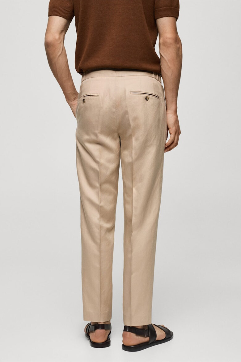 Mango Pantaloni eleganti din amestec de in Sorbet - Pled.ro