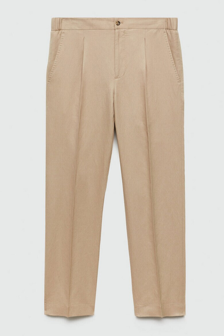 Mango Pantaloni eleganti din amestec de in Sorbet - Pled.ro