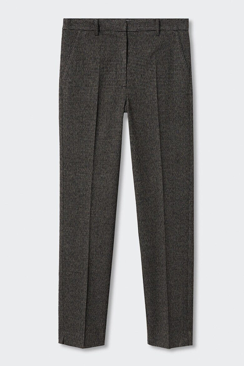 Mango Pantaloni eleganti skinny cu imprimeu houndstooth Warm - Pled.ro