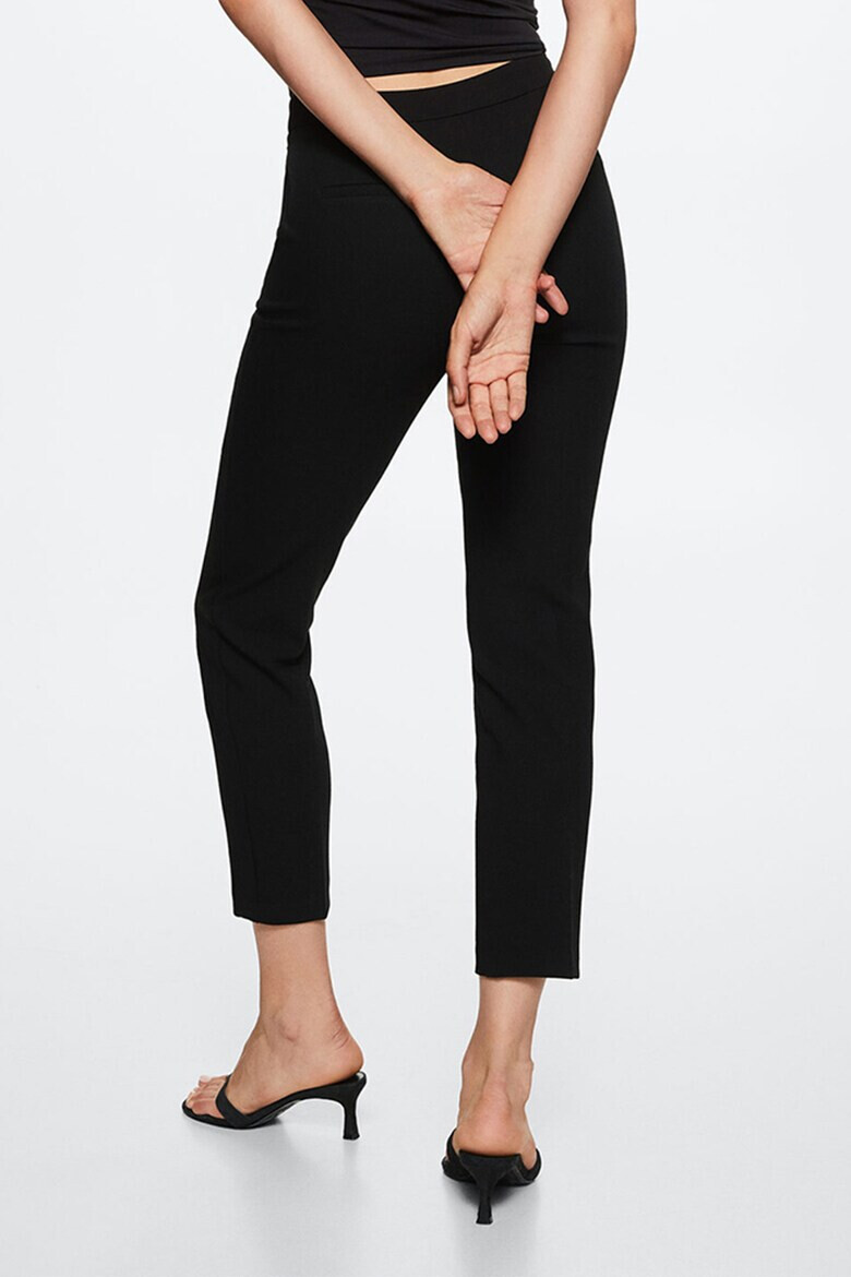 Mango Pantaloni eleganti skinny cu talie medie - Pled.ro