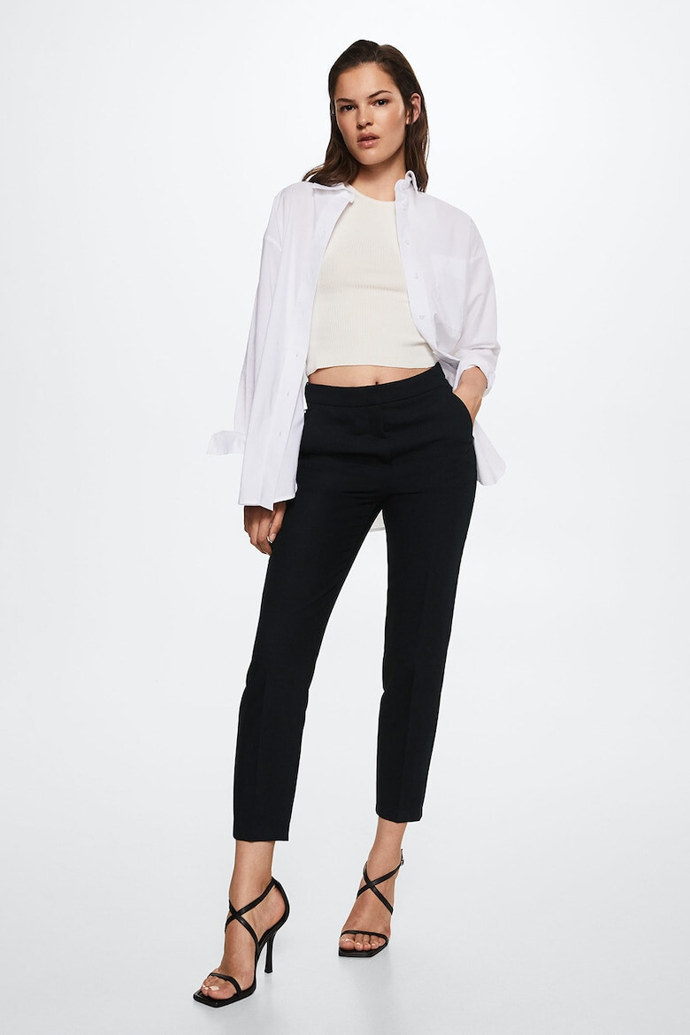 Mango Pantaloni eleganti skinny cu talie medie - Pled.ro