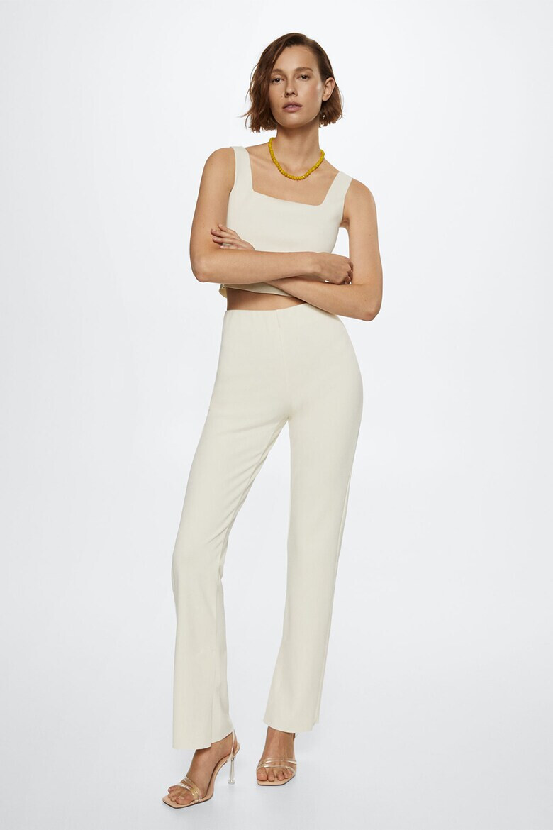 Mango Pantaloni evazati cu slit lateral Maggie - Pled.ro