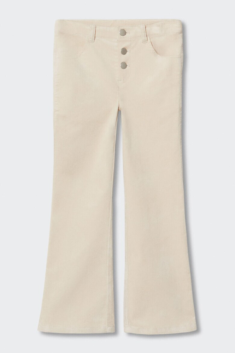 Mango Pantaloni evazati cu textura moale Velveton - Pled.ro