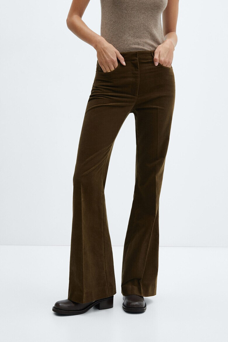 Mango Pantaloni evazati de catifea Malibu - Pled.ro