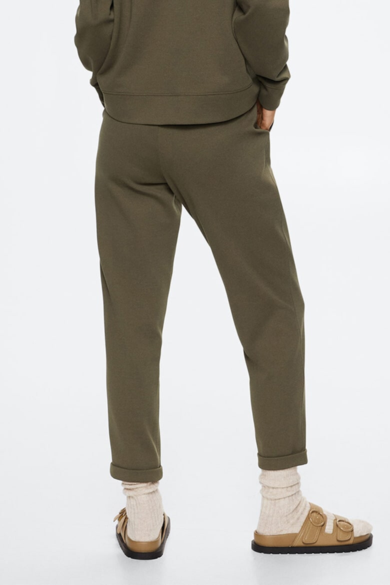 Mango Pantaloni jogger crop de pique - Pled.ro