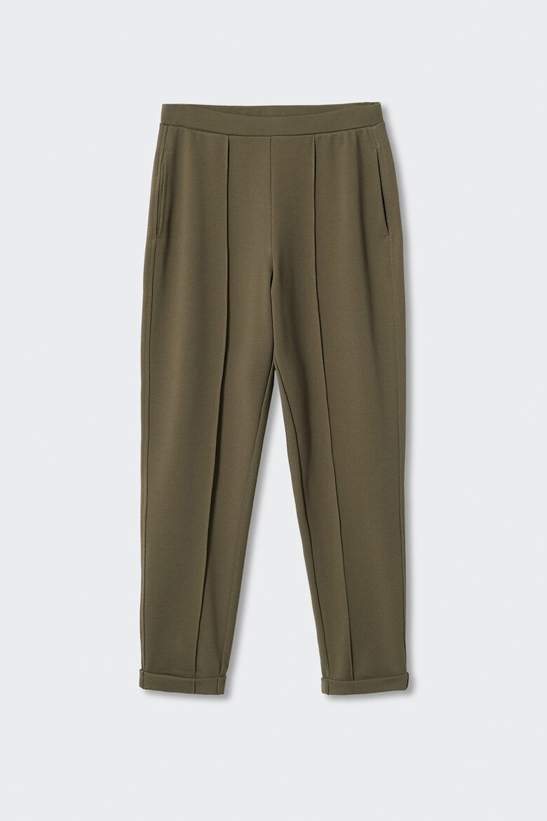 Mango Pantaloni jogger crop de pique - Pled.ro