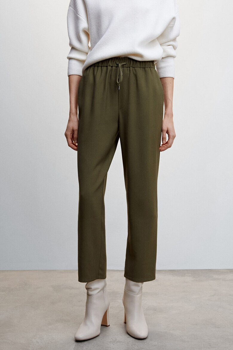 Mango Pantaloni jogger cu croiala dreapta Fluido - Pled.ro