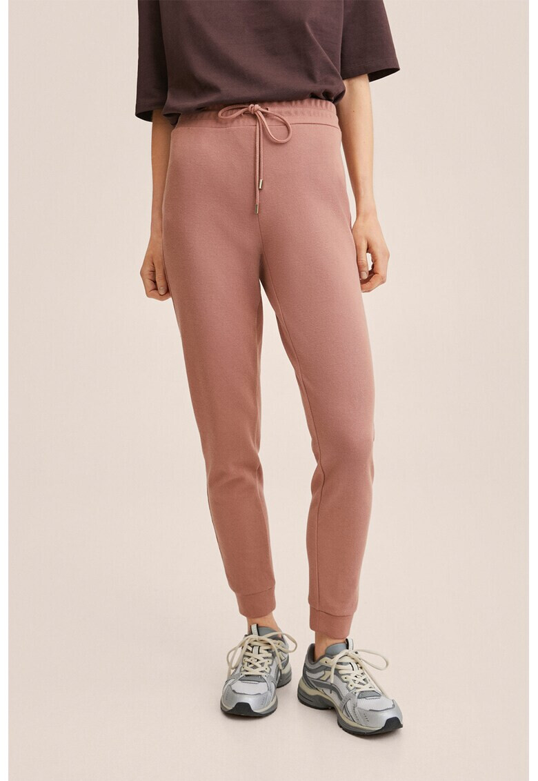 Mango Pantaloni jogger cu snur in talie - Pled.ro