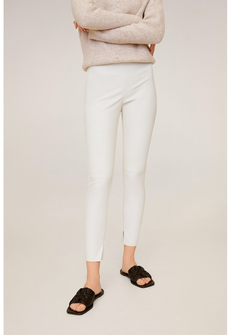 Mango Pantaloni skinny peliculizati cu model logo - Pled.ro