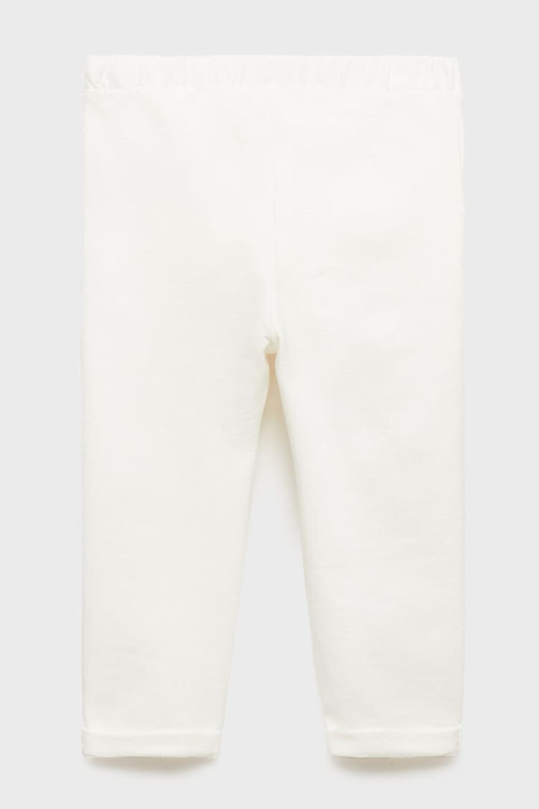 Mango Pantaloni uni cu talie elastica - Pled.ro