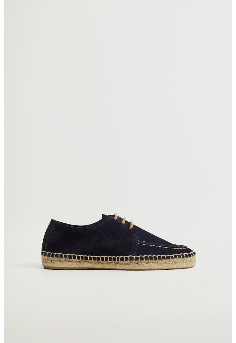 Mango Pantofi casual tip espadrile din piele intoarsa Nautic - Pled.ro