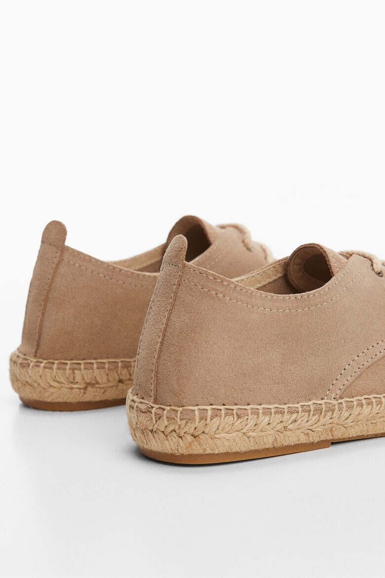 Mango Pantofi-espadrile din piele intoarsa Jimmy - Pled.ro