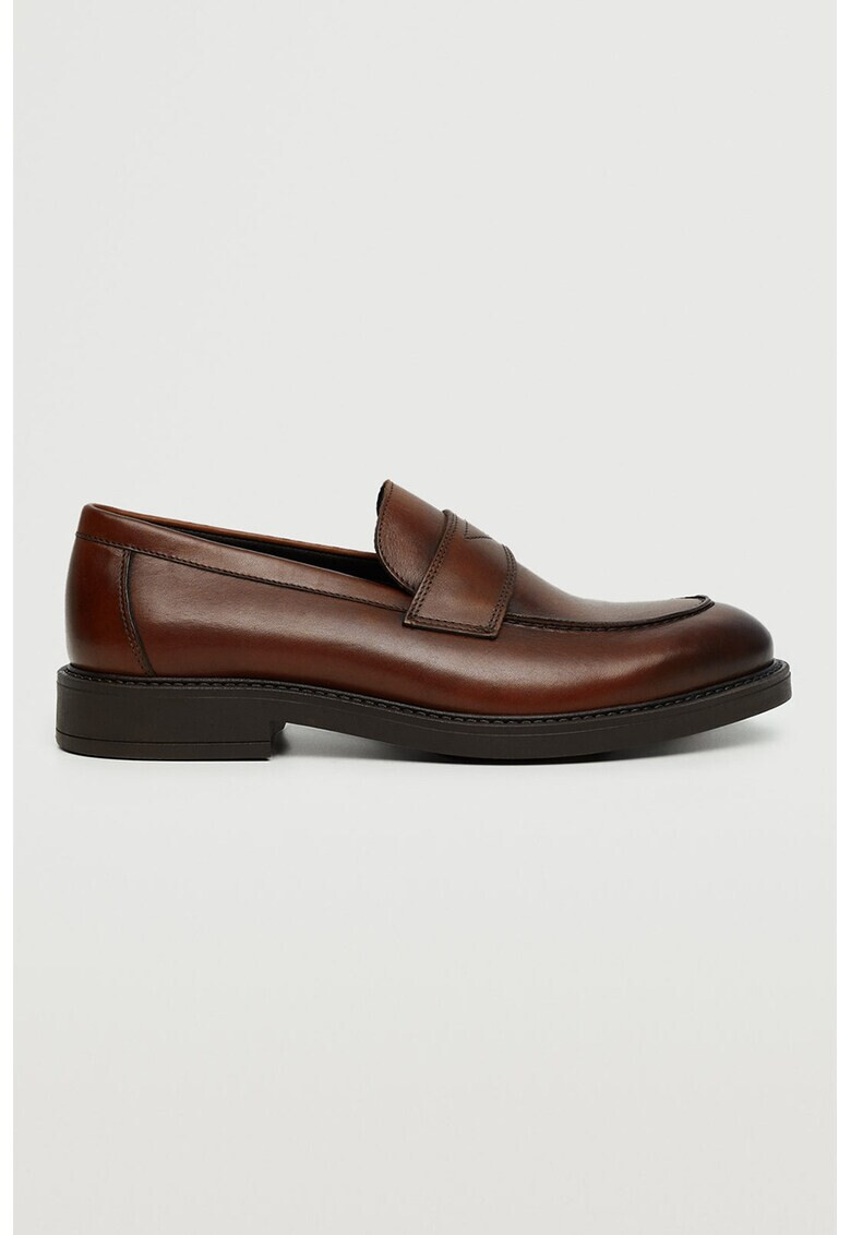 Mango Pantofi loafer de piele - Pled.ro