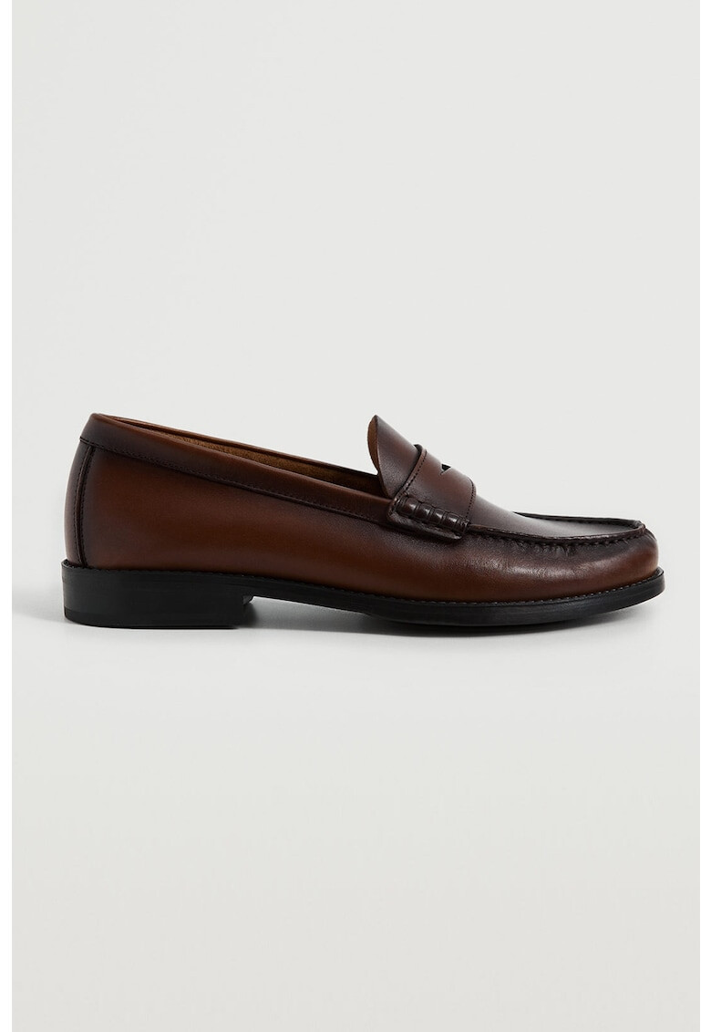 Mango Pantofi loafer de piele Classic - Pled.ro