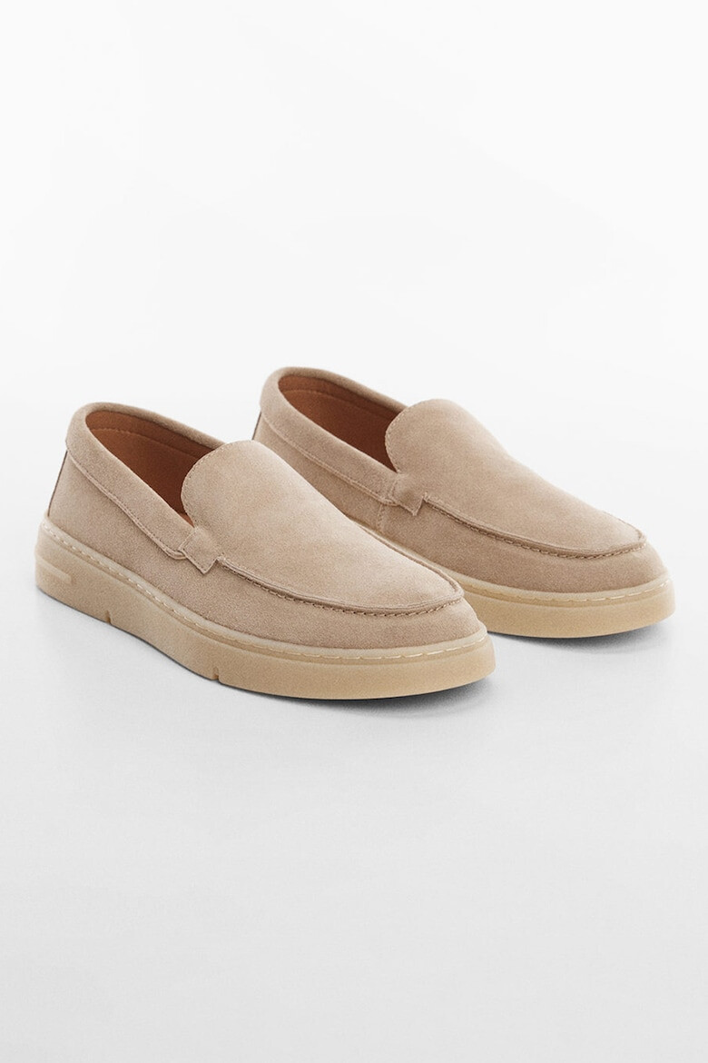 Mango Pantofi loafer de piele intoarsa Easy - Pled.ro